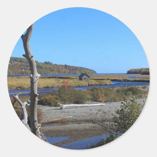 ガチョウの入江の小屋 ラウンドシール (正面)