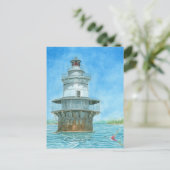 ガチョウの岩の明るい水色 ポストカード (スタンド正面)