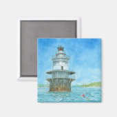 ガチョウの岩の明るい水色 マグネット (正面/裏面)