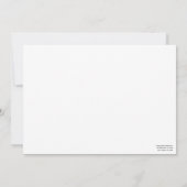 ガチョウの岩の明るい水色 招待状 (裏面)