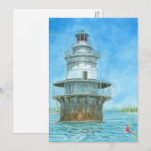 ガチョウの岩の明るい水色 招待状 (正面/裏面)