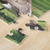 ガチョウの水辺、野生動物、自然 ジグソーパズル (側面)