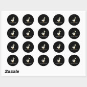 ガチョウの父親間抜けの日のダダ ラウンドシール (シート)