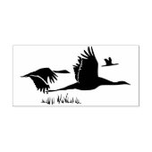 ガチョウの群れ ラバースタンプ (インプリント)