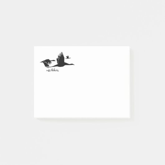 ガチョウの群 ポストイット (正面)