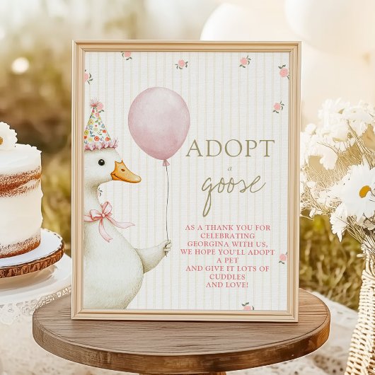 ガチョウの里親1歳の誕生日 ポスター