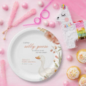 ガチョウの間抜け少女の赤ちゃんシャワー ペーパープレート (パーティー)