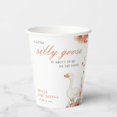 ガチョウの間抜け少女の赤ちゃんシャワー 紙コップ (裏面)