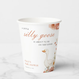 ガチョウの間抜け少女の赤ちゃんシャワー 紙コップ