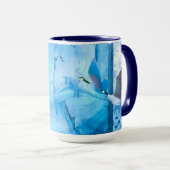 ガチョウの青い雪のマグカップ マグカップ (正面右)