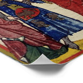 ガチョウの頭を持つ中世の騎士 ポスター (角)