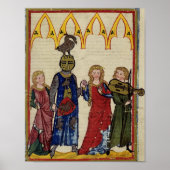 ガチョウの頭を持つ中世の騎士 ポスター (正面)