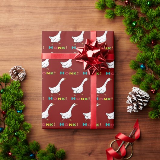 ガチョウの鳴き声 ラッピングペーパー (クリスマスギフト)