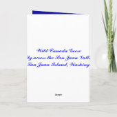 ガチョウは空を渡って飛びます-鳥を聞いて下さい シーズンカード (裏面)