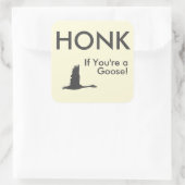 ガチョウもしことわざをあなたは鳴らす スクエアシール (バッグ)