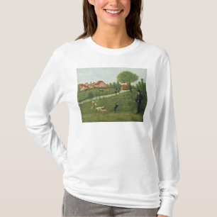 ガチョウを持つ子供 Tシャツ