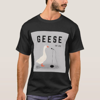 ガチョウバンドのグラフィック グレー Tシャツ