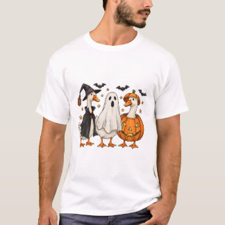 ガチョウ不気味のハロウィン間抜けのハおもしろいハ Tシャツ