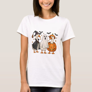 ガチョウ不気味のハロウィン間抜けのハおもしろいハ Tシャツ