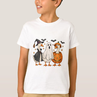 ガチョウ不気味のハロウィン間抜けのハおもしろいハ Tシャツ
