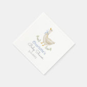 ガチョウ間抜けが緩い男の赤ちゃんシャワー スタンダードカクテルナプキン (角)