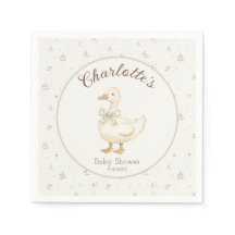 ガチョウ間抜けが緩い男の赤ちゃんシャワー