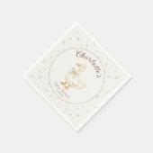 ガチョウ間抜けが緩い男の赤ちゃんシャワー スタンダードカクテルナプキン (角)