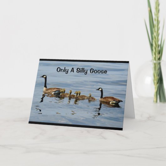 ガチョウ間抜けだけ忘れが誕生日! カード (正面)