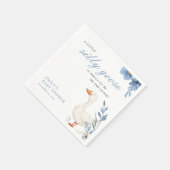 ガチョウ間抜けの子の赤ちゃん スタンダードカクテルナプキン (角)