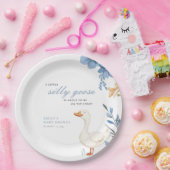 ガチョウ間抜けの小男の子のシャワー ペーパープレート (パーティー)