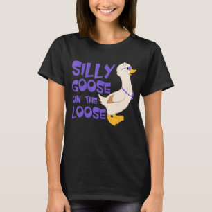 ガチョウ間抜けの毛のおもしろい緩い恋人 Tシャツ