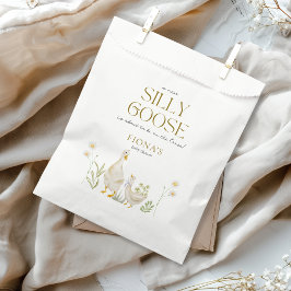 ガチョウ間抜けの水色の赤男女兼用ちゃんシャワー フェイバーバッグ