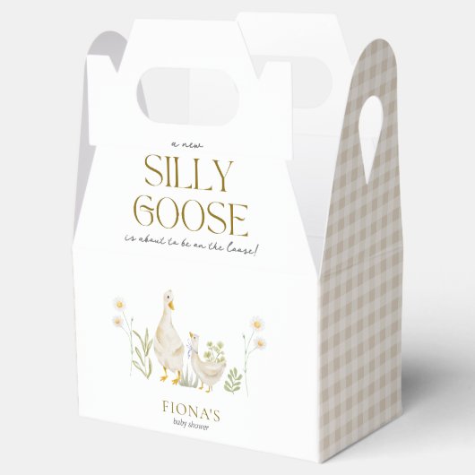 ガチョウ間抜けの水色の赤男女兼用ちゃんシャワー フェイバーボックス (オープン)