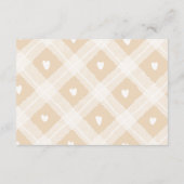 ガチョウ間抜けの赤お洒落ちゃんシャワーおむつラッフル エンクロージャーカード (裏面)