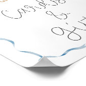 ガチョウ間抜けの赤ちゃんシャワーカードとギフト ポスター (角)