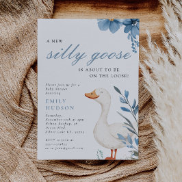 ガチョウ間抜けの赤ちゃんシャワー招待状 招待状