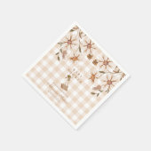 ガチョウ間抜けの赤ちゃんシャワー スタンダードカクテルナプキン (角)