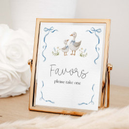 ガチョウ間抜けの赤ちゃんシャワー ポスター