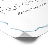 ガチョウ間抜けの赤ちゃんシャワー ポスター (角)