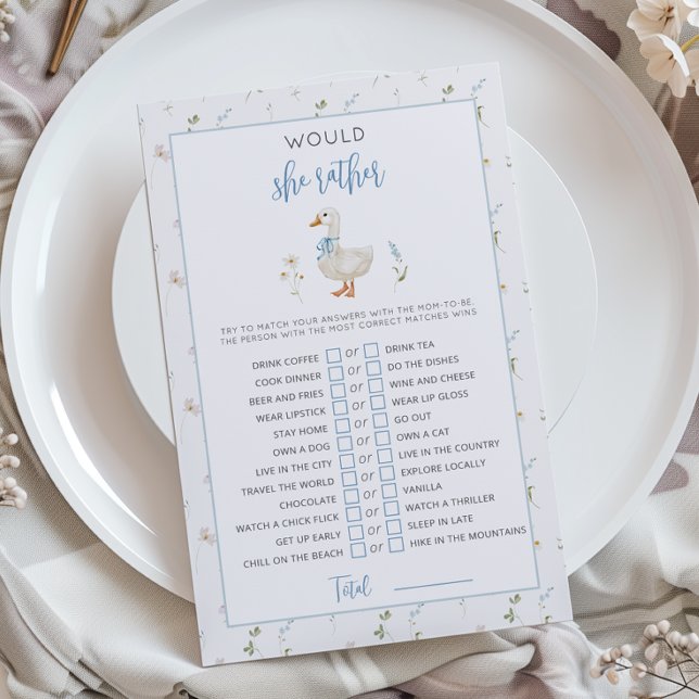 ガチョウ間抜けは彼女はむしろ赤ちゃんシャワーのゲーム (クリエイターアップロード済み)