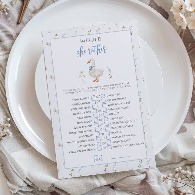 ガチョウ間抜けは彼女はむしろ赤ちゃんシャワーのゲーム (クリエイターアップロード済み)