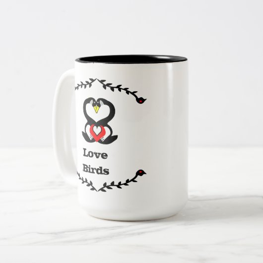 ガチョウ間抜けガチョウ ツートーンマグカップ (正面左)