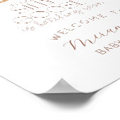 ガチョウ間抜けガールベビーシャワーへようこそ ポスター (角)