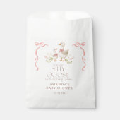 ガチョウ間抜けガールベビーシャワー フェイバーバッグ (正面)