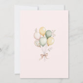 ガチョウ間抜けガール写真の月次バナーカード1枚 招待状 (裏面)