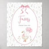 ガチョウ間抜けガール誕生日カードとギフトポスター ポスター (正面)