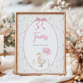 ガチョウ間抜けガール誕生日カードとギフトポスター ポスター