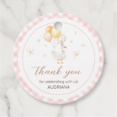 ガチョウ間抜けジンガム誕生日パーティーRound フェイバータグ (正面)