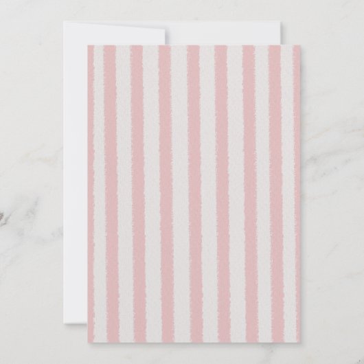 ガチョウ間抜けデイジーガールベイビーシャワー 招待状 (裏面)