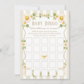 ガチョウ間抜けニュートラル赤ちゃんシャワービンゴカード 招待状 (正面)